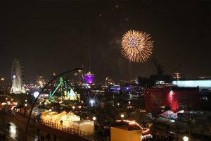 Panorama Lounge Hamburg mit Feuerwerk!